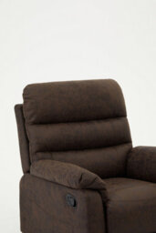 Home Detail Maxwell Sofa Suite Armchair Manual Recliner Air Leather Padded, Brown - thumbnail 4