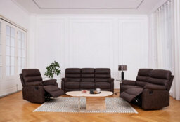 Home Detail Maxwell Sofa Suite Armchair Manual Recliner Air Leather Padded, Brown - thumbnail 9