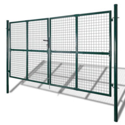 Berkfield Garden Mesh Gate Fence Door Wall Grille 289 X 175 Cm - thumbnail 2