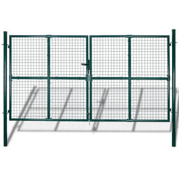 Berkfield Garden Mesh Gate Fence Door Wall Grille 289 X 175 Cm - thumbnail 1