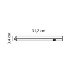 Nordlux Renton Indoor Under Cabinet Light White Plastic Intergrated Led 35,000Hrs - Mains Powered , Ip20 - thumbnail 3
