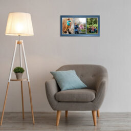 AK Frames 16X8 Gold Sleek Multi Photo Frame With Pompadour Mount - Holds 3 Apertures (3X) 7X5 Photos - thumbnail 3