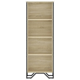 Berkfield Bookcase Sonoma Oak 50X31X137.5 Cm Engineered Wood - thumbnail 4