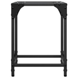 Walplus Coffee Tables With Transparent Glass Top 2 Pcs 30X30X40 Cm Steel - thumbnail 4
