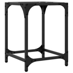 Walplus Coffee Tables With Transparent Glass Top 2 Pcs 30X30X40 Cm Steel - thumbnail 6