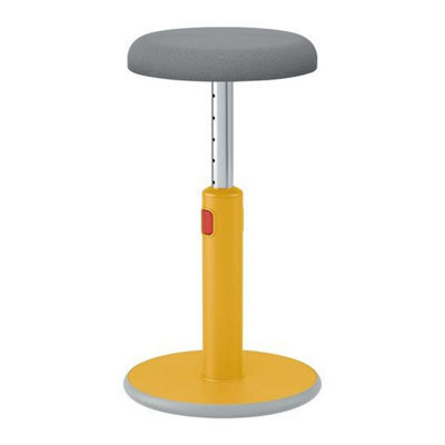 Leitz Active Sit Stand Office Desk Stool In Warm Yellow - image 1