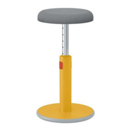 Leitz Active Sit Stand Office Desk Stool In Warm Yellow