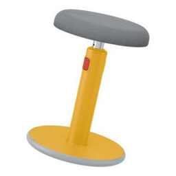 Leitz Active Sit Stand Office Desk Stool In Warm Yellow - thumbnail 2