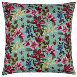 Wylder Nature Midnight Garden Birds Floral Outdoor Cushion Cover - thumbnail 2