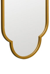 Mirroroutlet The Duplici Gold Metal Framed Double Arched Oval Wall Mirror 150Cm X 52Cm - thumbnail 4
