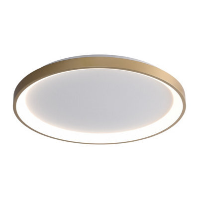 Luminosa Lighting Luminosa Raden 58Cm Led Semi Flush Ceiling Light Gold 3000/4000/6000K - image 1