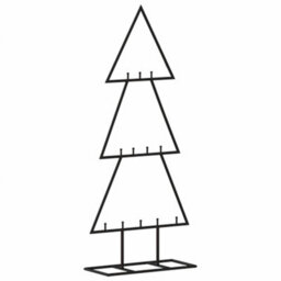 Berkfield Metal Christmas Tree For Decoration Black 60 Cm - thumbnail 5