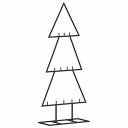 Berkfield Metal Christmas Tree For Decoration Black 60 Cm - thumbnail 2