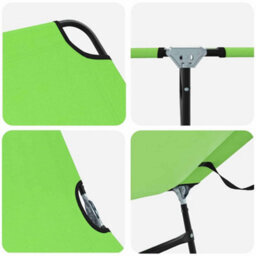 Berkfield Folding Sun Lounger 2 Pcs Portable Green 600D Oxford Fabric - thumbnail 8