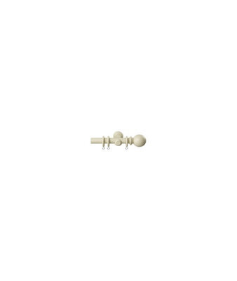 28mm  Woodland Curtain Pole Set - Cream - image 1