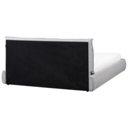 Beliani Bed Fabric Vinay 160 X 200 Cm (Eu King Size) Light Grey - thumbnail 6