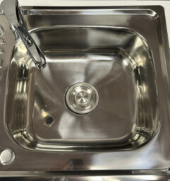 Jd Greta 1000mm Utility Room Sink Unit With Tap, Kitchen Base Cabinet - Grey Matt - thumbnail 4