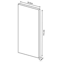Premium Kitchens Ethos Matt Black Modern Drawer Front, Bridging Door & Bi-Fold Door (H)356mm (W)997mm (T)18mm - thumbnail 5
