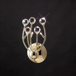Luminosa Lighting Luminosa Xeena Wall Lamp Switched 3 Light G4 French Gold/crystal, Not Led/cfl Compatible - thumbnail 2