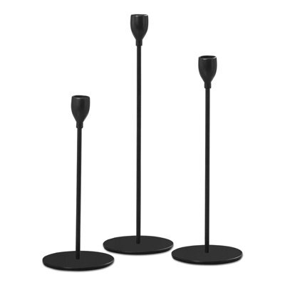 Candle Holders Tutumi Kch004-B Black 3 Pieces - image 1