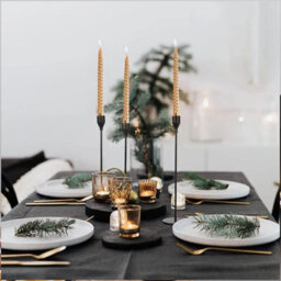 Candle Holders Tutumi Kch004-B Black 3 Pieces - thumbnail 6