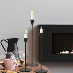 Candle Holders Tutumi Kch004-B Black 3 Pieces - thumbnail 7