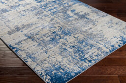 Livabliss Monaco-Abstract Blue Grey Ivory Modern Marble Living Dining Bedroom Rug 160 X 220 Cm Easy Care, Non Shedding - thumbnail 6