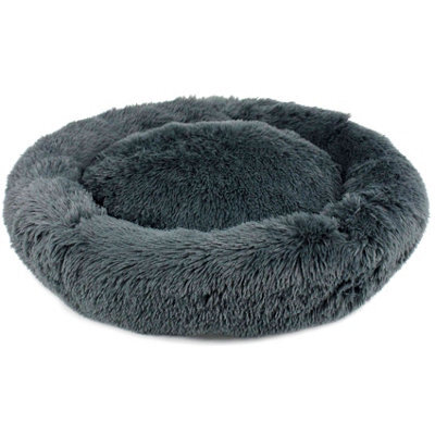 Actiaspet Dog Cat Bed Fluffy Donut Kitten Puppy Pet Cushion Calming Mattress Xl - image 1