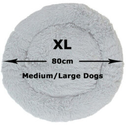 Actiaspet Dog Cat Bed Fluffy Donut Kitten Puppy Pet Cushion Calming Mattress Xl - thumbnail 6