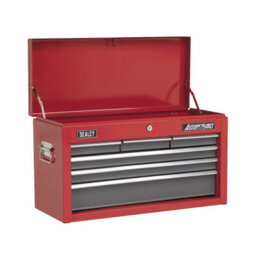 Sealey Ap2201Bb American Pro Topchest 6 Drawer - Red/grey - thumbnail 1