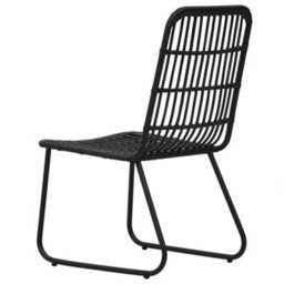 Berkfield 3 Piece Outdoor Dining Set Poly Rattan And Glass - thumbnail 7