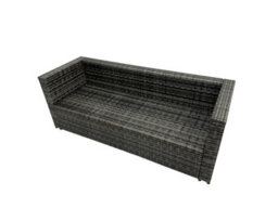 Fimous 9-Seater Height Adjustable Rising Lifting Table Corner Sofa Set Rattan Garden Furniture Set With Big Stool Dark Grey Mixed - thumbnail 5