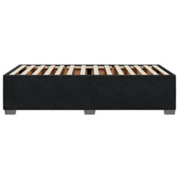 Berkfield Bed Frame Without Mattress Black 90X190 Cm Single Velvet - thumbnail 5