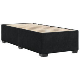 Berkfield Bed Frame Without Mattress Black 90X190 Cm Single Velvet - thumbnail 3