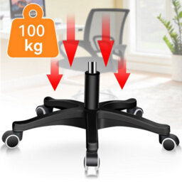 Swivel Mesh Ergonomic Office Chair Computer Desk Chair Adjustable Height Black - thumbnail 6