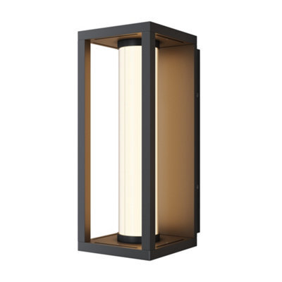 Luminosa Lighting Luminosa Expo Outdoor Wall Lantern Black 3000K 650Lm Ip54 - image 1