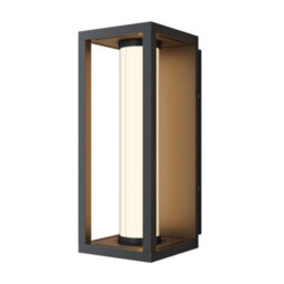 Luminosa Lighting Luminosa Expo Outdoor Wall Lantern Black 3000K 650Lm Ip54