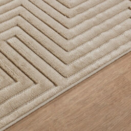 Livabliss Le Mans-Modern Beige 3D High & Low Pile Textured In- & Outdoor Rug 200 X 275 Cm Easy Care, Non Shedding - thumbnail 3