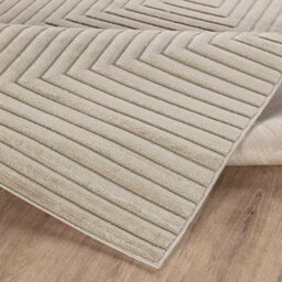 Livabliss Le Mans-Modern Beige 3D High & Low Pile Textured In- & Outdoor Rug 200 X 275 Cm Easy Care, Non Shedding - thumbnail 4