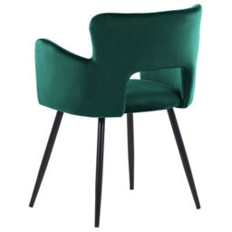 Beliani Set Of 2 Dining Chairs Sanilac Velvet Emerald Green - thumbnail 6