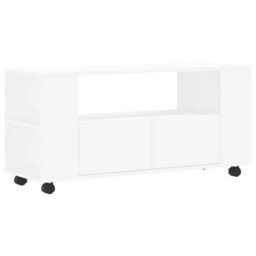 Berkfield Durable Tv Cabinet White 102X34.5X43 Cm Engineered Wood - thumbnail 1