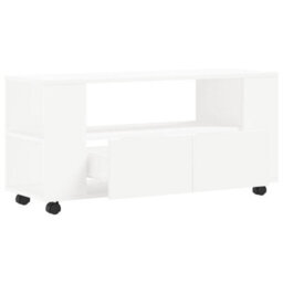 Berkfield Durable Tv Cabinet White 102X34.5X43 Cm Engineered Wood - thumbnail 5