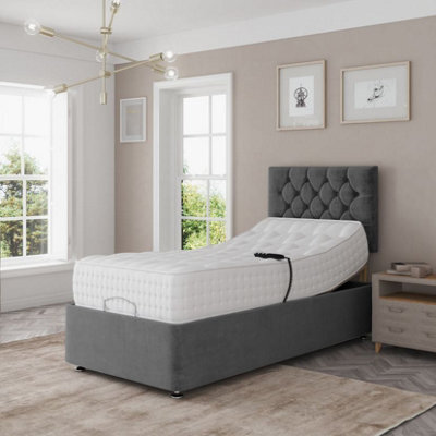 Madison Electric Adjustable Bed Set Fabric 3Ft Pocket Sprung Mattress - image 1