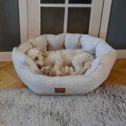 All Pond Solutions Allpetsolutions Alfie Premium Luxury Dog Bed Ivory Cream - S/m/xl - thumbnail 2