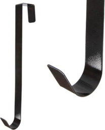 Shatchi 38Cm Metal Wreath Hanger Black - Sleek And Modern Design - thumbnail 3