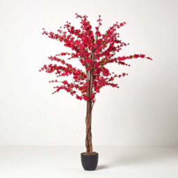 Homescapes Artificial Cerise Pink Handcrafted Blossom Tree With Silk Flowers, 5 Ft - thumbnail 5