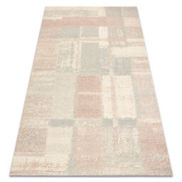 RugsX Flux 461.43.ae200 Wool Carpet Osta - Geometric, Structural, Loft Cream Pink 160X230 Cm - thumbnail 4