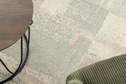 RugsX Flux 461.43.ae200 Wool Carpet Osta - Geometric, Structural, Loft Cream Pink 160X230 Cm - thumbnail 5