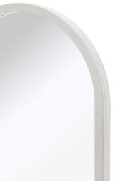Mirroroutlet The Arcus White Metal Framed Arched Wall Mirror 120Cm X 40Cm - thumbnail 4