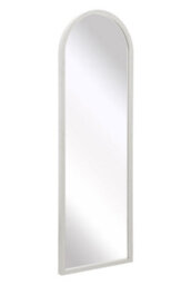 Mirroroutlet The Arcus White Metal Framed Arched Wall Mirror 120Cm X 40Cm - thumbnail 3